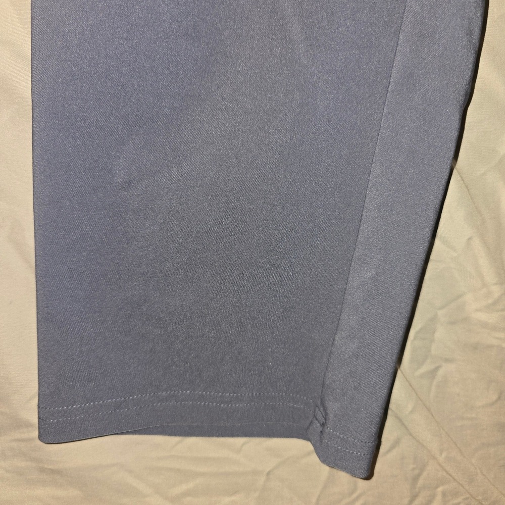 Grace Karin Paperbag Waist Pants XL Kids Dusty Blue Tie Belt Tapered Trousers - Picture 3 of 8